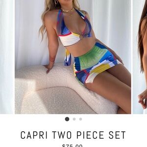 Multi Colored Mini Skirt
